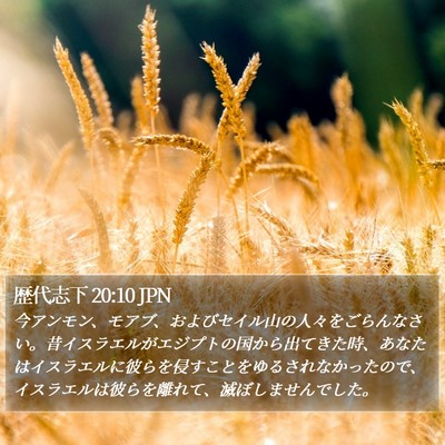 歴代志下 20:10 JPN Bible Verse Image