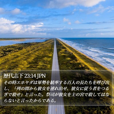 歴代志下 23:14 JPN Bible Verse Image