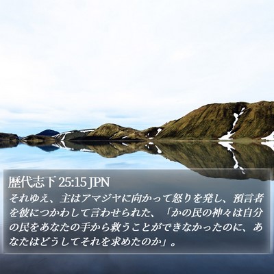 歴代志下 25:15 JPN Bible Verse Image
