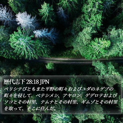 歴代志下 28:18 JPN Bible Verse Image