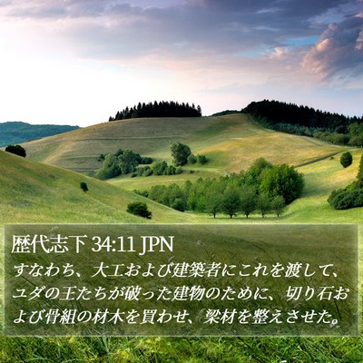 歴代志下 34:11 JPN Bible Verse Image