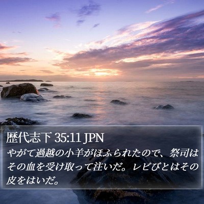 歴代志下 35:11 JPN Bible Verse Image