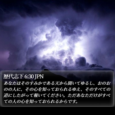 歴代志下 6:30 JPN Bible Verse Image