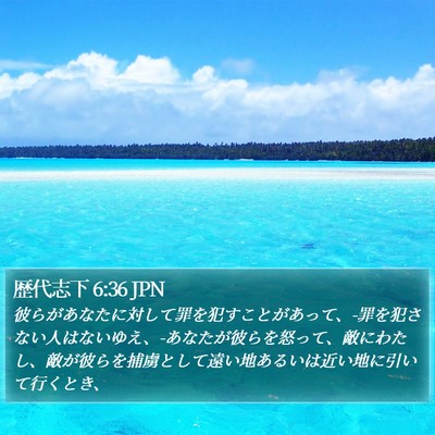 歴代志下 6:36 JPN Bible Verse Image