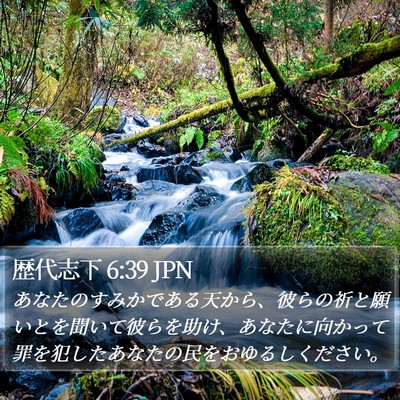 歴代志下 6:39 JPN Bible Verse Image