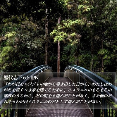 歴代志下 6:5 JPN Bible Verse Image
