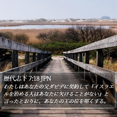 歴代志下 7:18 JPN Bible Verse Image