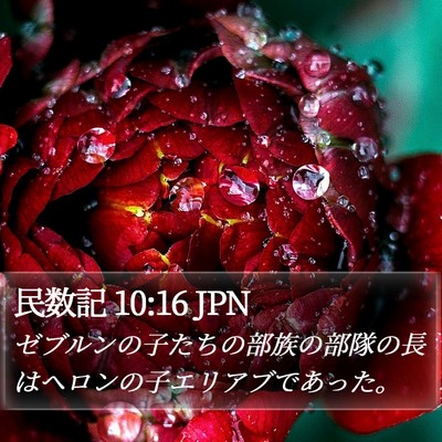 民数記 10:16 JPN Bible Verse Image