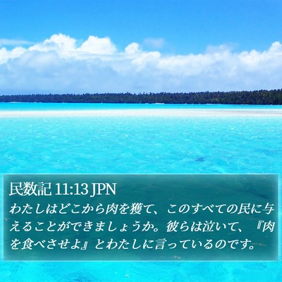 民数記 11:13 JPN Bible Verse Image