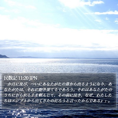 民数記 11:20 JPN Bible Verse Image