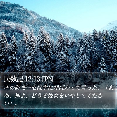 民数記 12:13 JPN Bible Verse Image