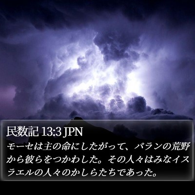 民数記 13:3 JPN Bible Verse Image