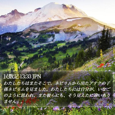民数記 13:33 JPN Bible Verse Image