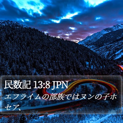 民数記 13:8 JPN Bible Verse Image