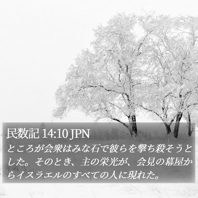 民数記 14:10 JPN Bible Verse Image