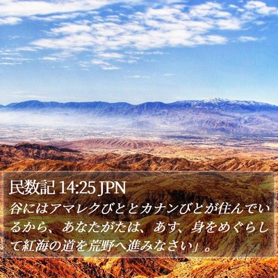 民数記 14:25 JPN Bible Verse Image