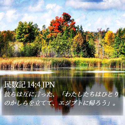 民数記 14:4 JPN Bible Verse Image
