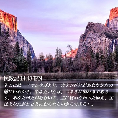 民数記 14:43 JPN Bible Verse Image