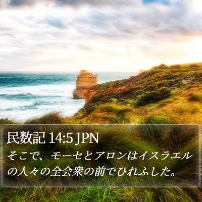 民数記 14:5 JPN Bible Verse Image