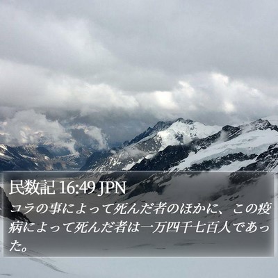 民数記 16:49 JPN Bible Verse Image