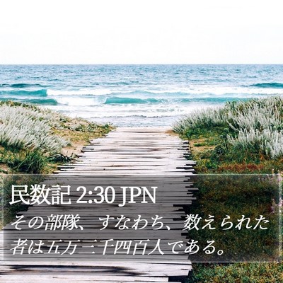 民数記 2:30 JPN Bible Verse Image