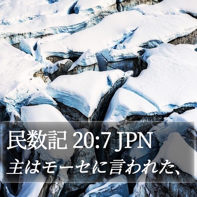 民数記 20:7 JPN Bible Verse Image