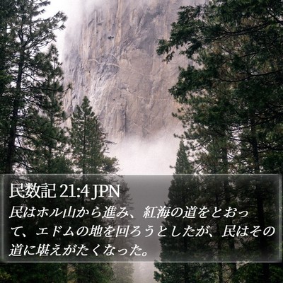 民数記 21:4 JPN Bible Verse Image