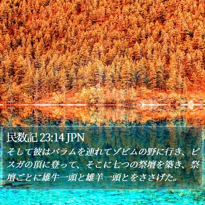 民数記 23:14 JPN Bible Verse Image