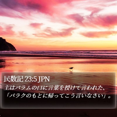 民数記 23:5 JPN Bible Verse Image
