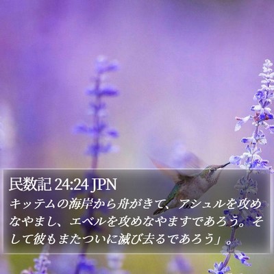民数記 24:24 JPN Bible Verse Image