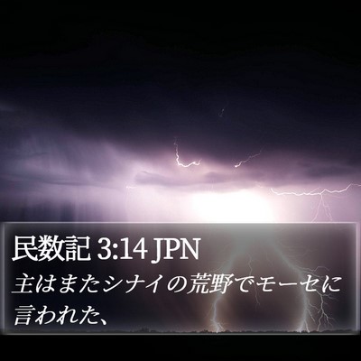 民数記 3:14 JPN Bible Verse Image