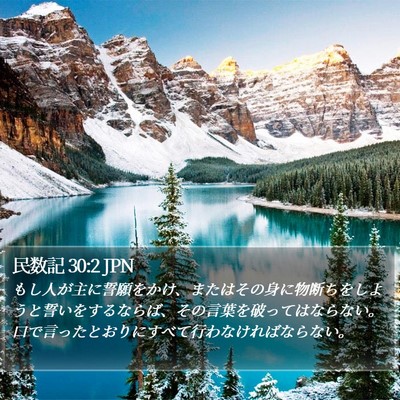 民数記 30:2 JPN Bible Verse Image