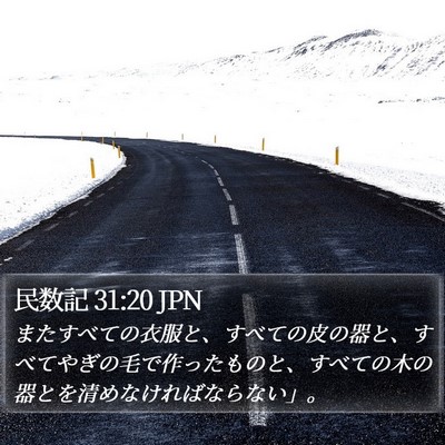 民数記 31:20 JPN Bible Verse Image