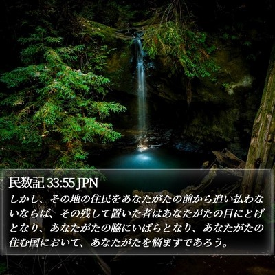 民数記 33:55 JPN Bible Verse Image