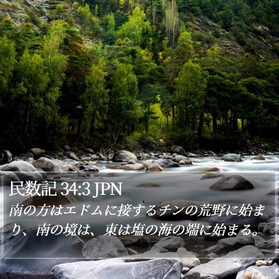 民数記 34:3 JPN Bible Verse Image