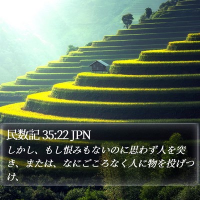 民数記 35:22 JPN Bible Verse Image