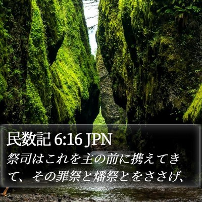 民数記 6:16 JPN Bible Verse Image