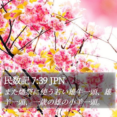 民数記 7:39 JPN Bible Verse Image