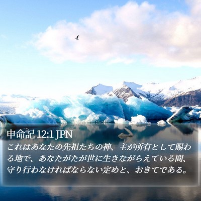 申命記 12:1 JPN Bible Verse Image