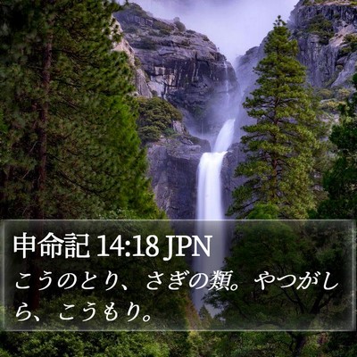申命記 14:18 JPN Bible Verse Image