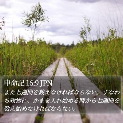 申命記 16:9 JPN Bible Verse Image