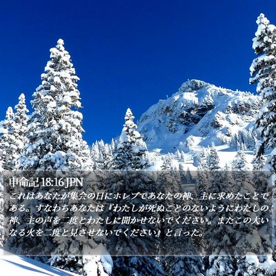申命記 18:16 JPN Bible Verse Image