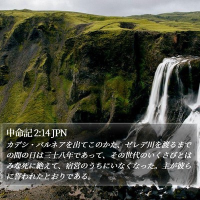 申命記 2:14 JPN Bible Verse Image