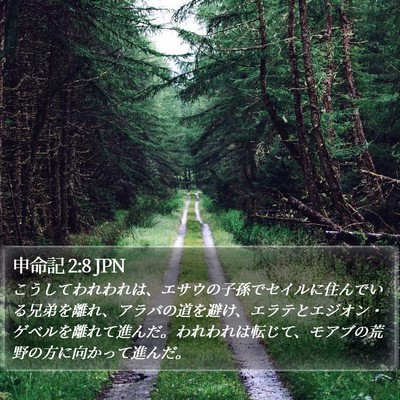 申命記 2:8 JPN Bible Verse Image