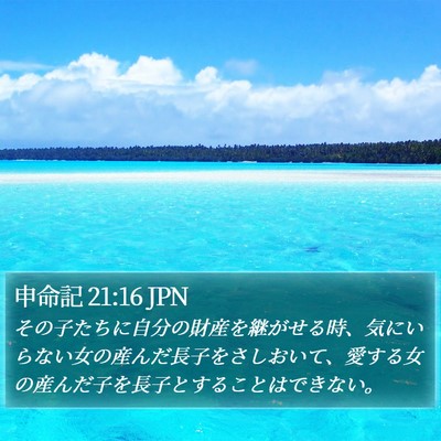 申命記 21:16 JPN Bible Verse Image