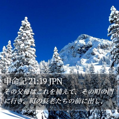 申命記 21:19 JPN Bible Verse Image