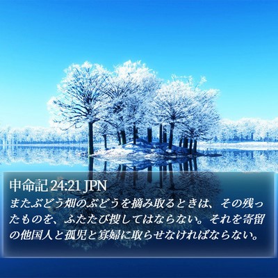 申命記 24:21 JPN Bible Verse Image