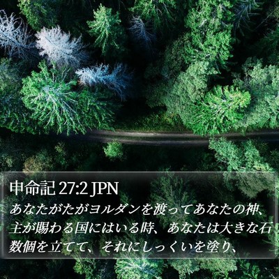 申命記 27:2 JPN Bible Verse Image