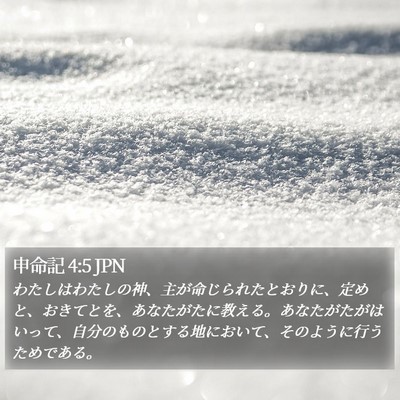 申命記 4:5 JPN Bible Verse Image