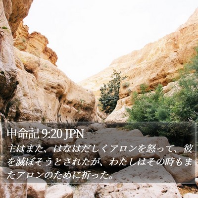 申命記 9:20 JPN Bible Verse Image